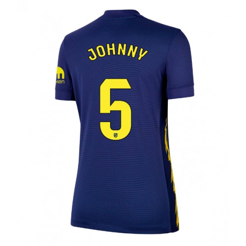 Stroje piłkarskie Atletico Madrid Johnny Cardoso #5 Koszulka Wyjazdowej dla damskie 2025-26 Krótki Rękaw